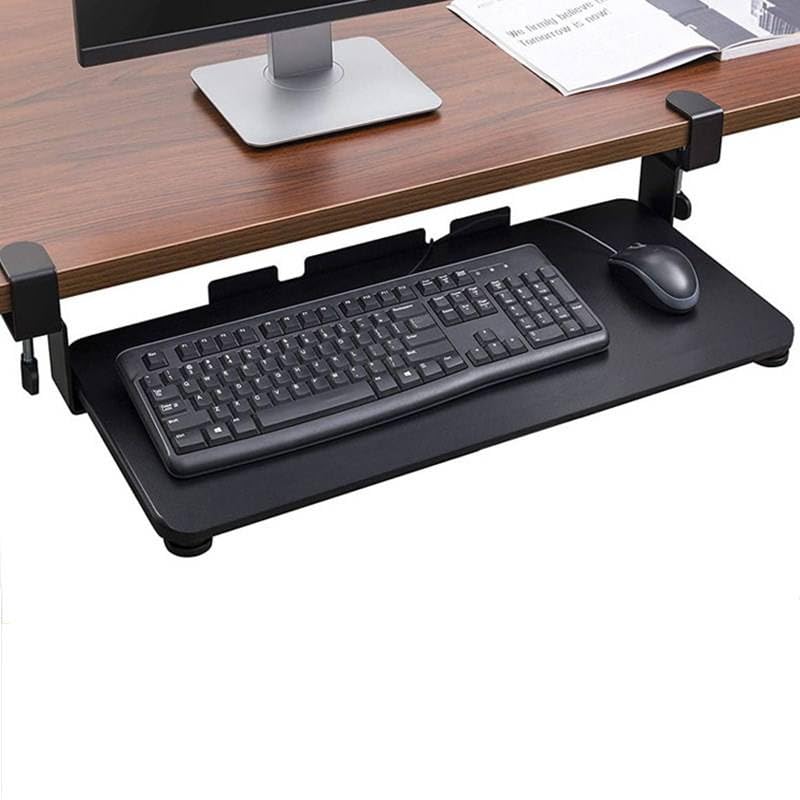 Verilux Keyboard Tray Under Desk Pull Out Keyboard Rack, Retractable Clip Mount Installation Drawer Style Keyboard Rack Under Sliding Keyboard Rack for PC Desk, Office Desk, Dorm, 25.5'' x 9.8'' Verilux Keyboard Tray Under Desk Pull Out Keyboard Rack, Retractable Clip Mount Installation Drawer Style Keyboard Rack Under Sliding Keyboard Rack for PC Desk, Office Desk, Dorm, 25.5'' x 9.8''